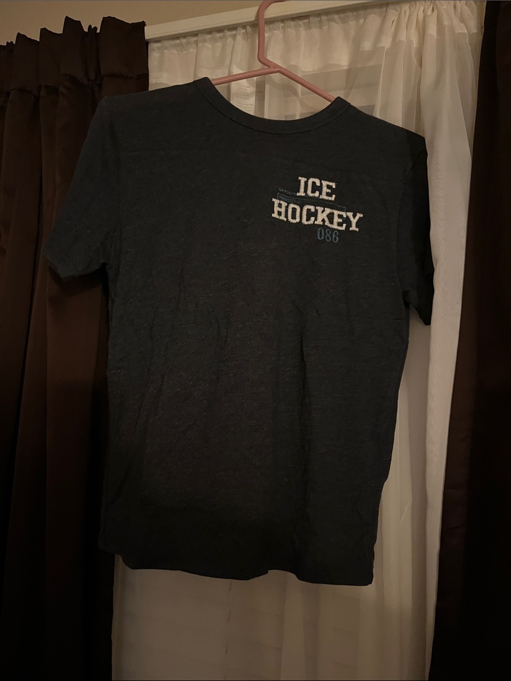 GAP Dark Blue Ice Hockey Graphic Short Sleeve Tee